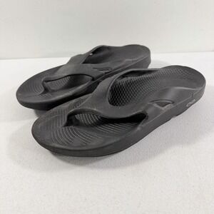 Oofos Original Black Recovery Comfort Flip Flop Sandals Men's Size 8 Women's 10